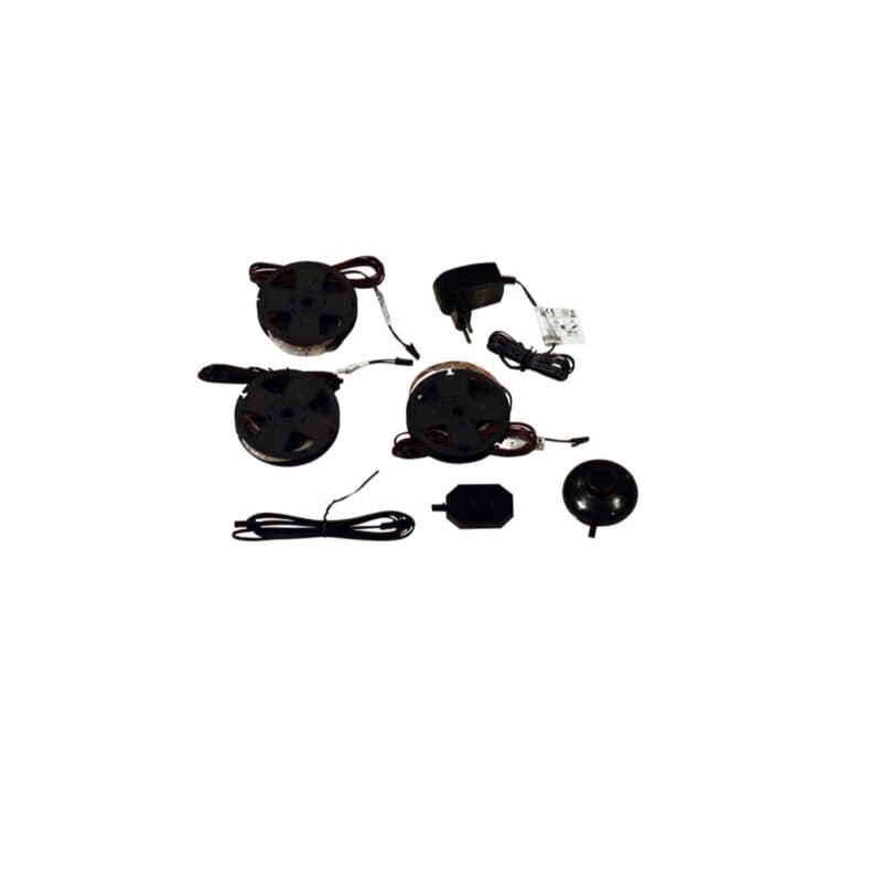 set one by Musterring 3er Set LED-Holzbodenbeleuchtung Type 206 Kaltlicht, passend zu Type 201 und 203.