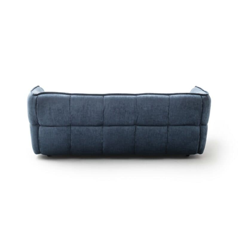 Raum.Freunde Hedda Sofa mit Chenille Bezug in Dunkelblau - hinten