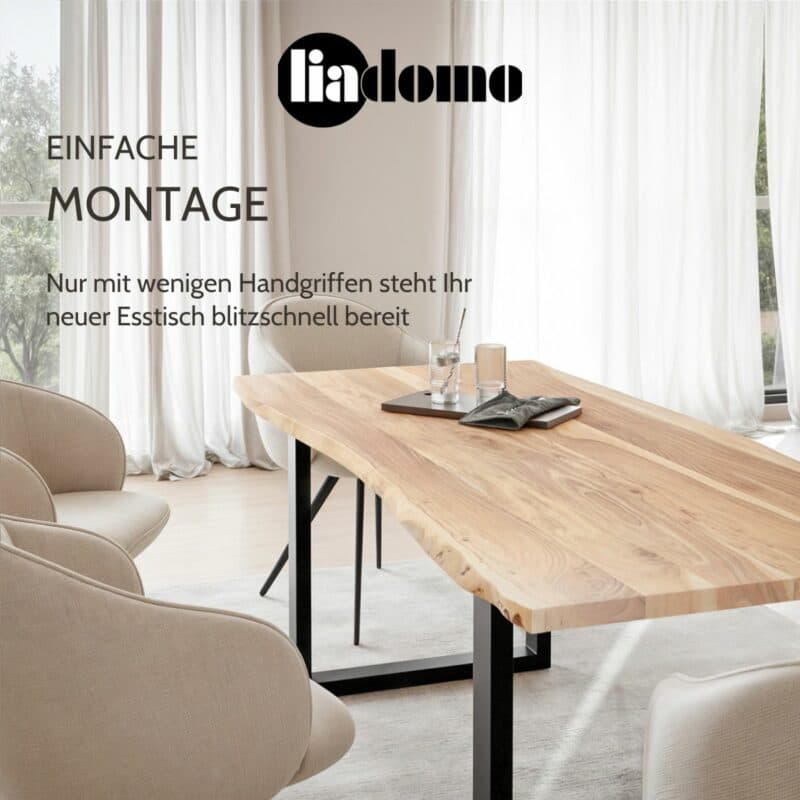 Liadomo Diala Baumkantentisch USP: Einfache Montage