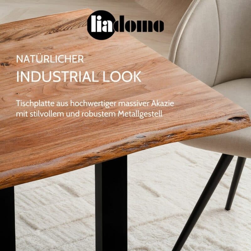 Liadomo Diala Baumkantentisch USP: Industrial Look