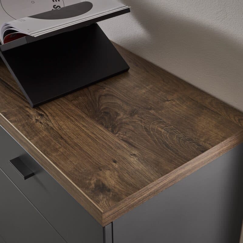 set one by Musterring Lancaster Lowboard/Sideboard in Anthrazit - Detail
