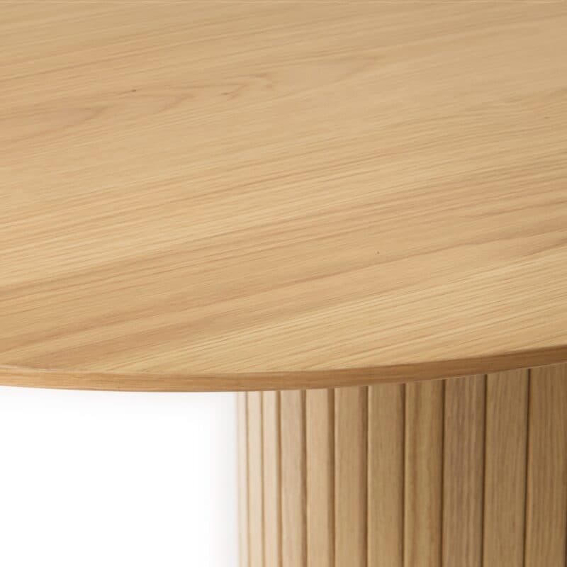 Liadomo Nola Esstisch mit Holzlamellen aus Eiche Furnier in Natur - Detail