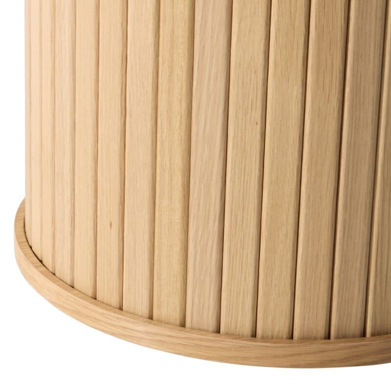 Liadomo Nola Esstisch mit Holzlamellen aus Eiche Furnier in Natur - Detail