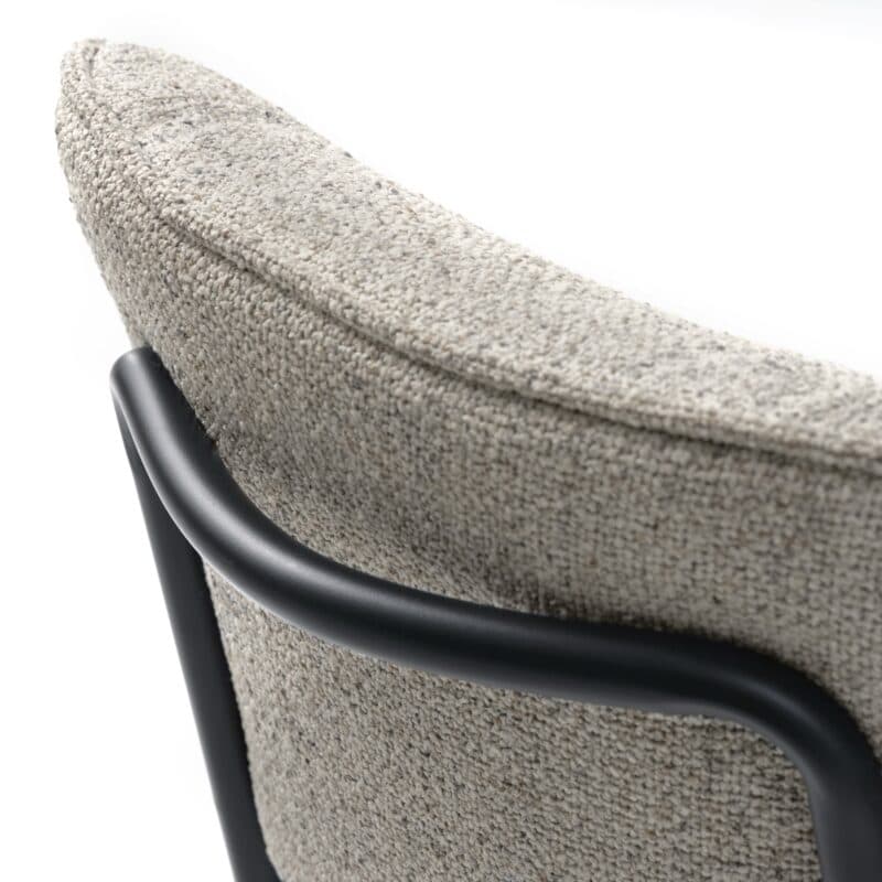 Liadomo Buffalo Polsterstuhl in Bezug Hevre 22 off white Melange - Detailbild.