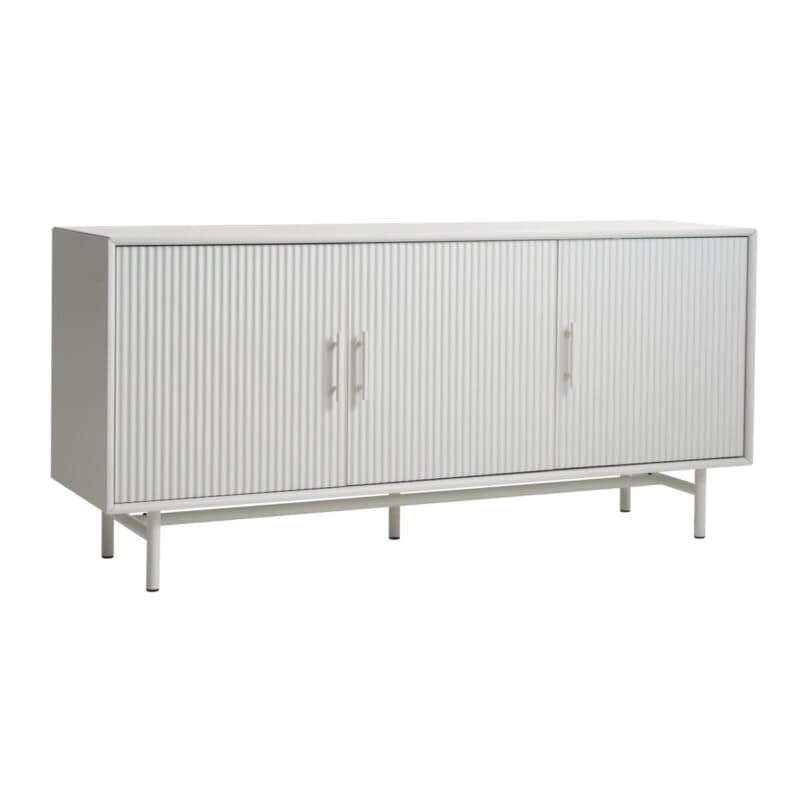 Liadomo Palma Sideboard in Dekor Greige mit geriffelten Fronten.