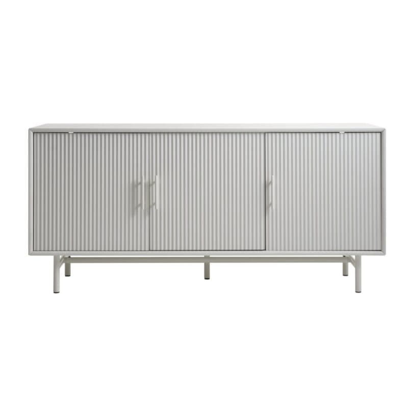 Liadomo Palma Sideboard in Dekor Greige mit geriffelten Fronten.
