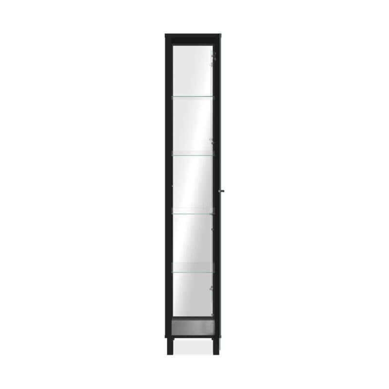 Trendstore Falbi schmale Vitrine mit verspiegelter Rückwand - frontal, geöffnet