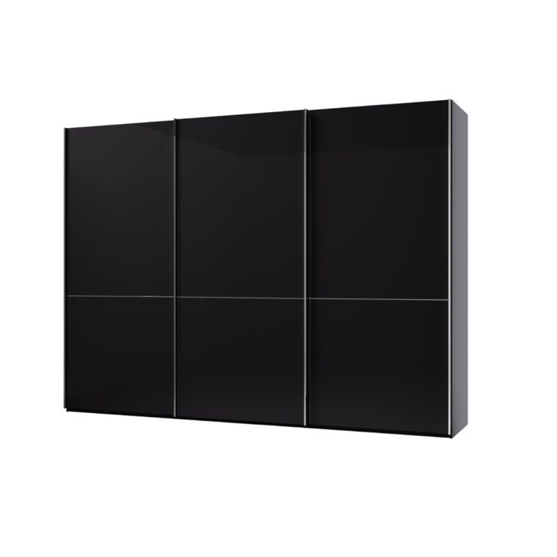 Musterring Imola Schwebetürenschrank mit Glasfronten in Graphit