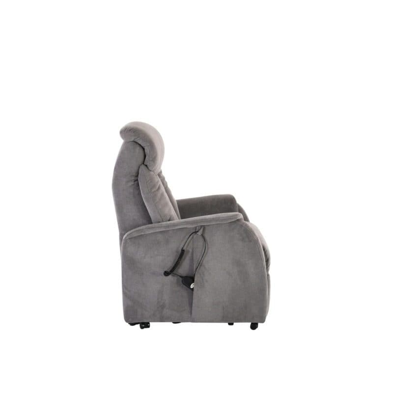 Louming Malek TV- Sessel in Bezug Enjoy 455 grau mit 3-motorischen Funktionen