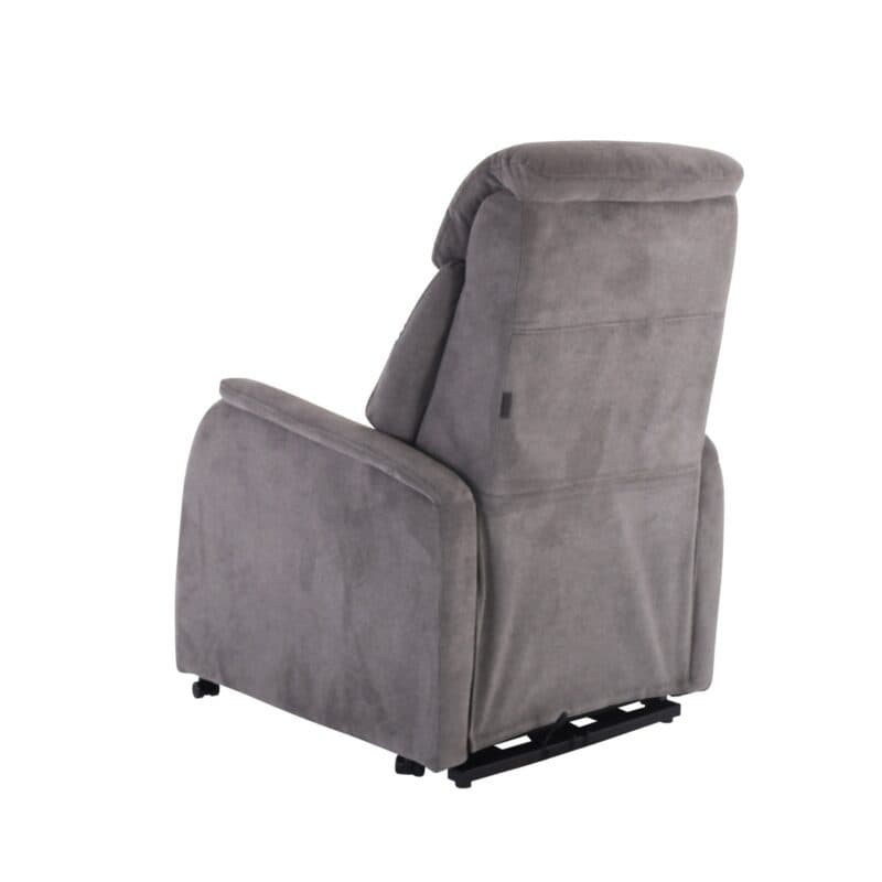 Louming Malek TV- Sessel in Bezug Enjoy 455 grau mit 3-motorischen Funktionen - Seite