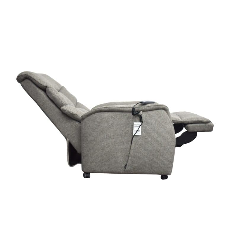 Louming Marlo Fernsehsessel in Bezug Style 170 beige/braun mit 2-motorischer Funktion und Aufstehhilfe - Funktion