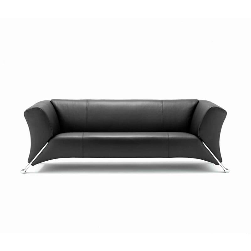 Rolf Benz 322 Sofa mit Lederbezug - frontal