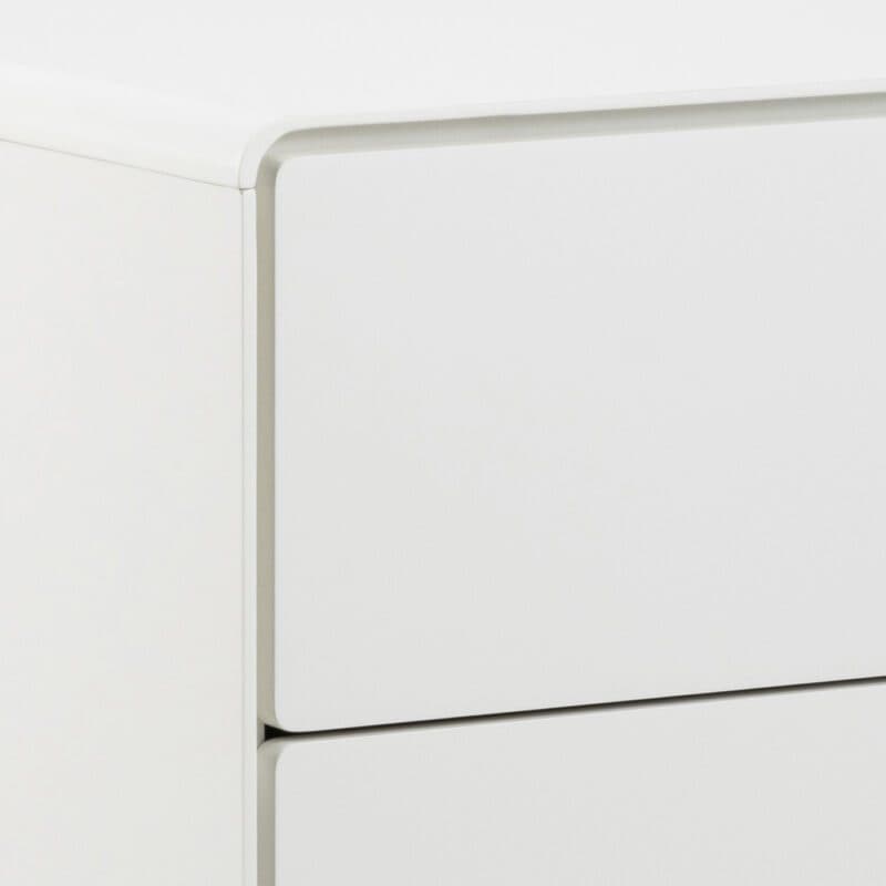 Liadomo Abella Kommode in Weiß und Eiche mit 4 Schubladen - Detail