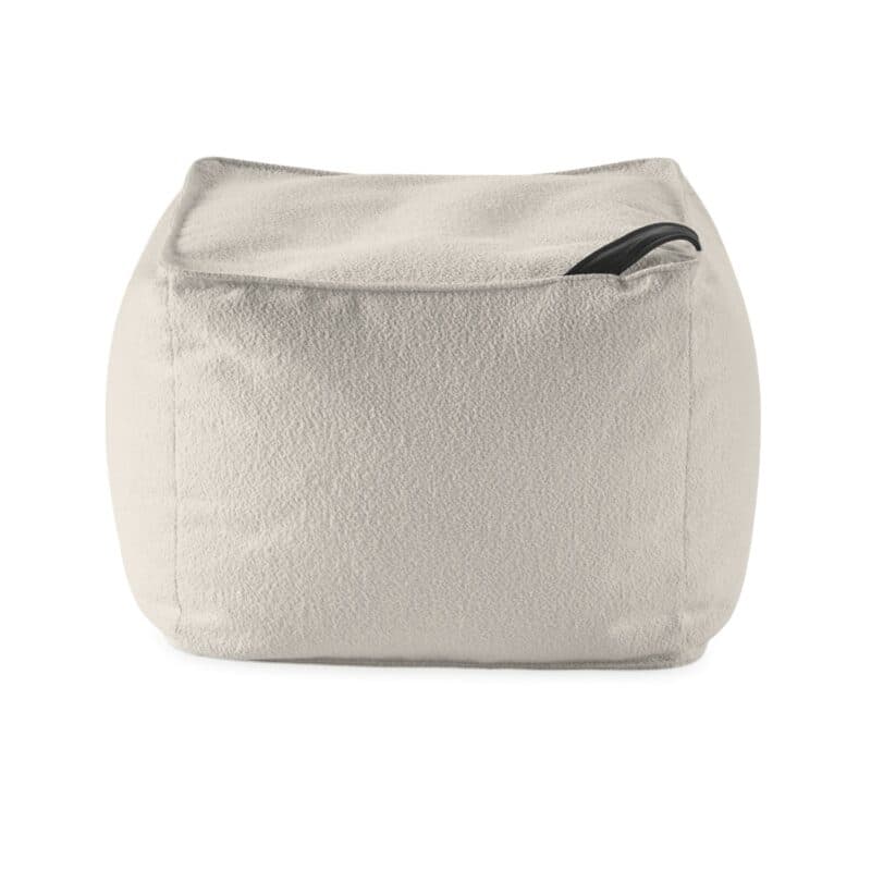 Musterring Pamela Hocker in Bezug Loro white – Maße: 66 x 40 x 66 cm
