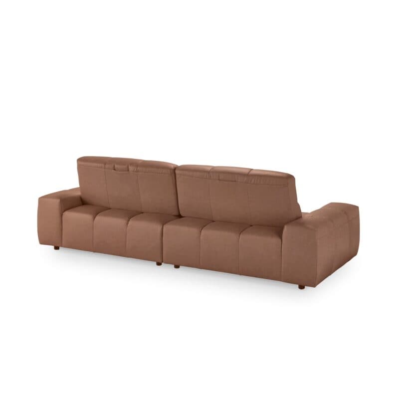 Musterring Marlo Ledersofa in Braun - Rückansicht