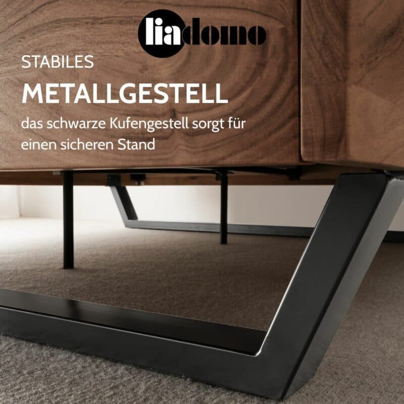 Liadomo Bologna Bettgestell USP stabiles Metallgestell