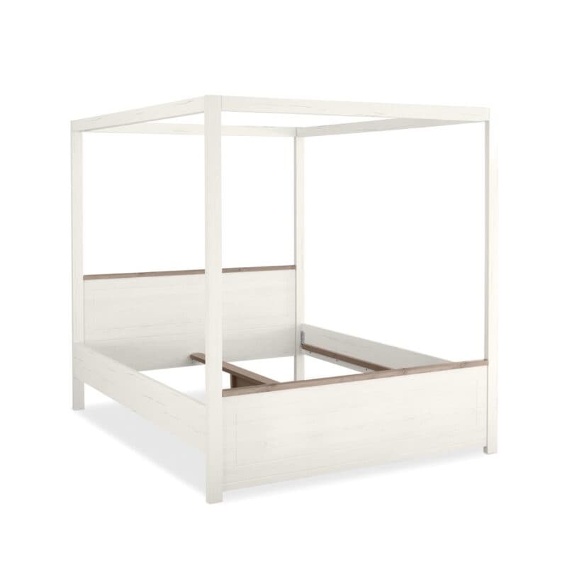 set one by Musterring York-Schlafen Himmelbett in Pino Aurelio NB/Eiche Nelson NB ohne Gardinen - Perspektivansicht