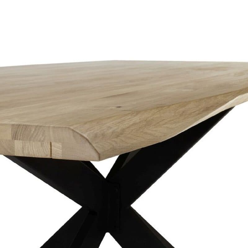 Trendstore Elian Esstisch aus Eiche massiv geölt – Detail Ecke