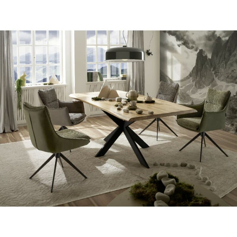 Trendstore Elian Esstisch aus Eiche massiv geölt – Wohnbeispiel