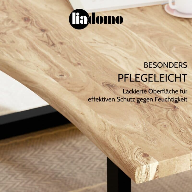 Liadomo Boston Couchtisch Natur in Reinform