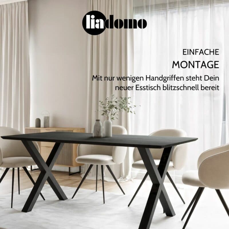 Liadomo Gubio Esstisch einfache Montage