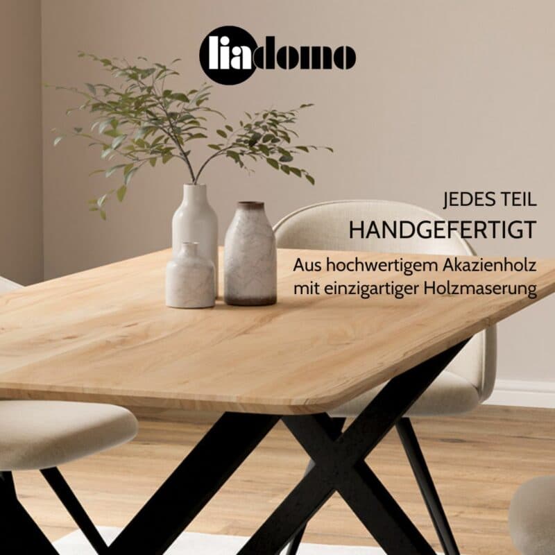 Liadomo Gubio Esstisch jedes Teil handgefertigt