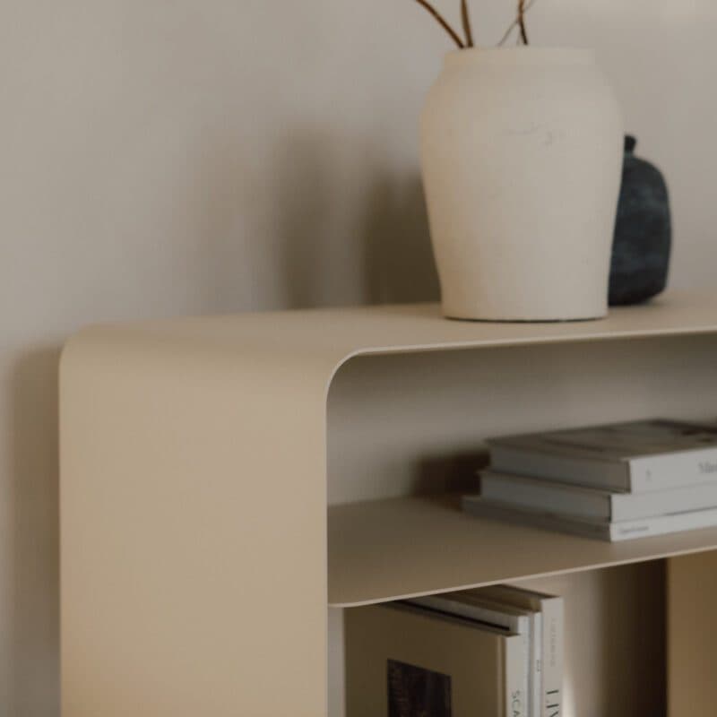 Metallbude Tavir Lowboard in Metall cashew - Detailansicht