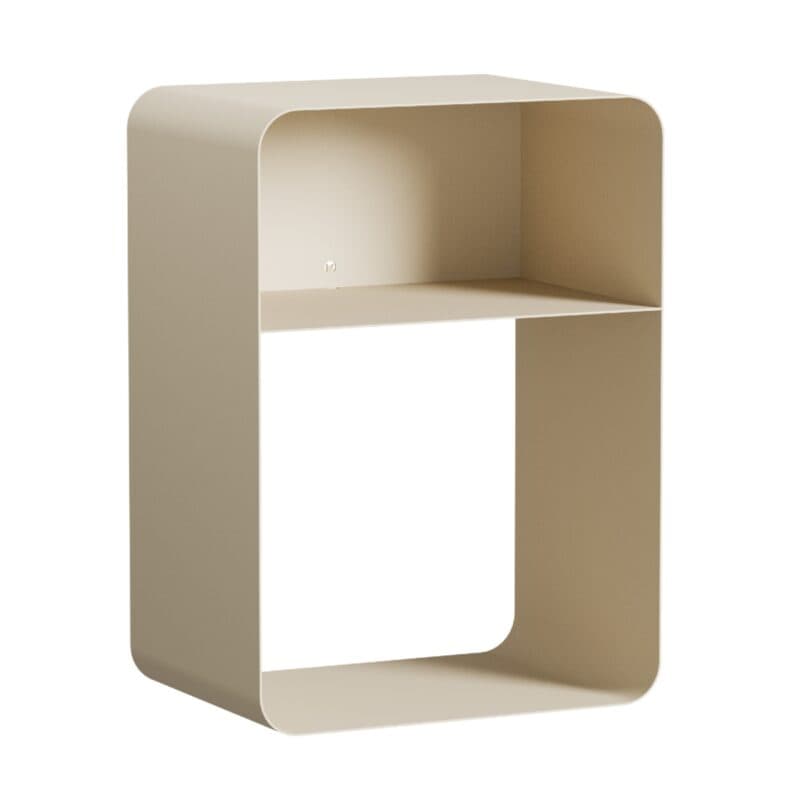 Metallbude Damio Nachttisch in Metall cashew