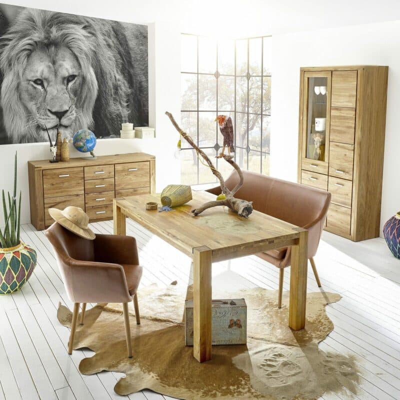 Trendstore „Ellingen“ Wohnprogramm Wildeiche geölt Wohnbeispiel