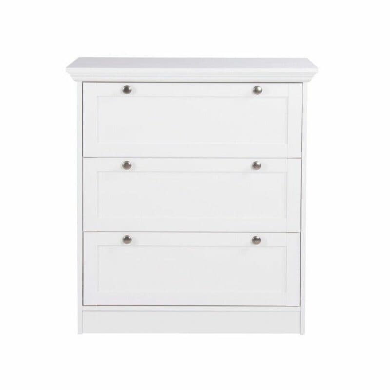 Trendstore „Florentina“ Kommode, 3 Schubladen, Dekor weiß