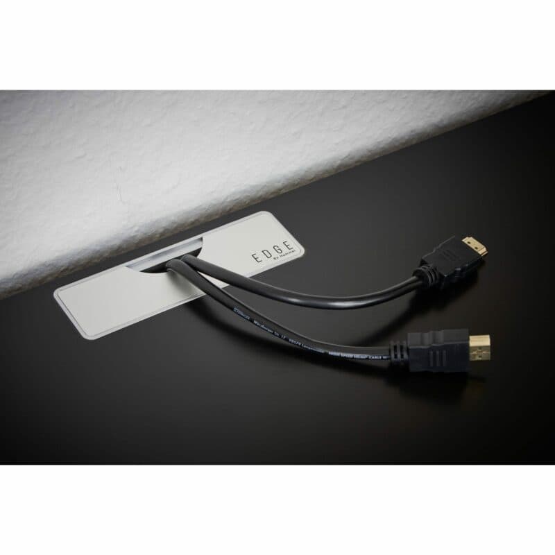 Raum.Freunde „Henri“ Mediaelement graphit matt lackiert - Kabelauszug