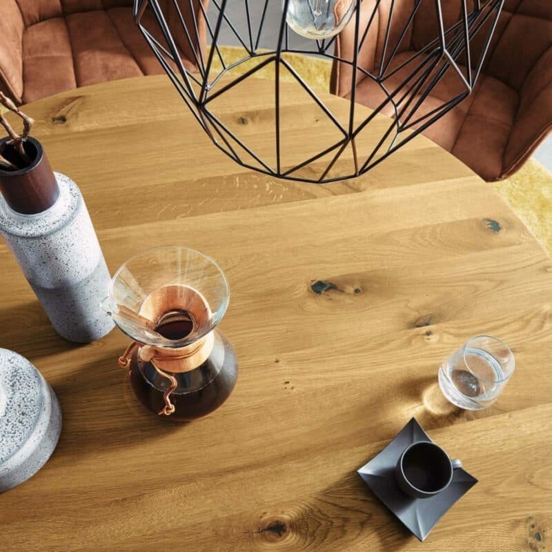 Musterring"_Tamina" Esstisch rund Wohnbeispiel