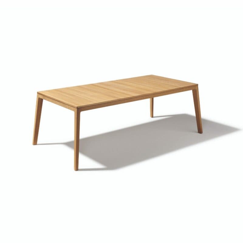 Team 7 „Mylon“ Auszugstisch Eiche, seitlich, Aufsicht eingezogen