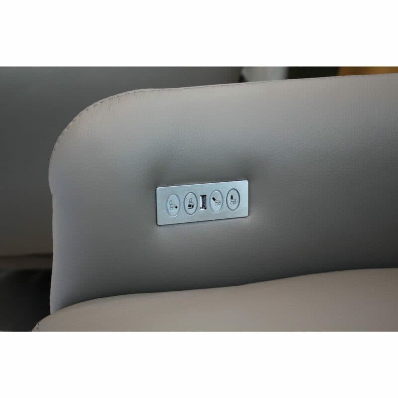 Comfort Republic „Rufus“ Drehsessel - Medium - Nahaufnahme Lederbezug