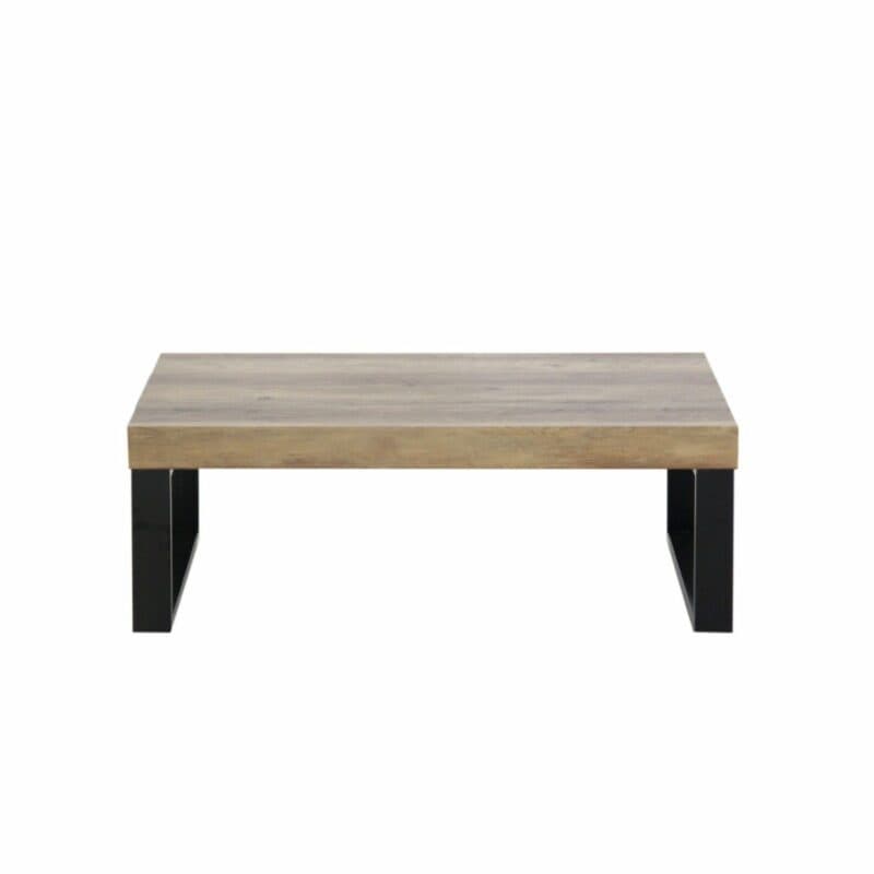 Trendstore „Malvan“ Couchtisch in Eiche antik mit einer Breite von 110 cm in Frontal-Ansicht.