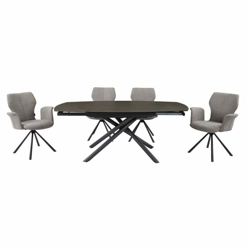 Trendstore „Milla“ Esszimmerstuhl mit Armlehnen im Ambiente frontal