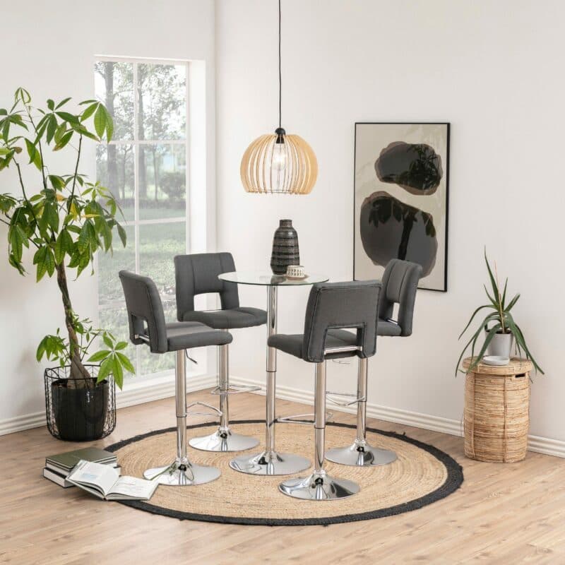 Trendstore „Adante“ Barhocker dunkelgrau Wohnbeispiel