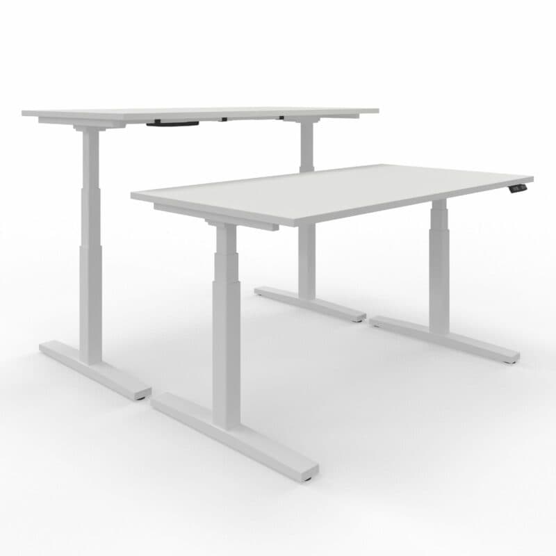 Nowy Styl eUP3 Arbeitstisch weiß – Gestell weiß