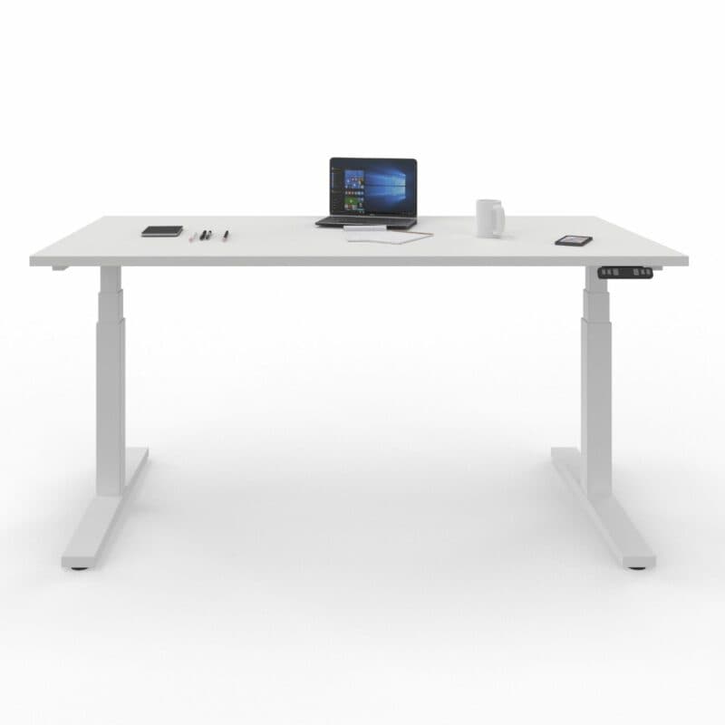Nowy Styl eUP3 Arbeitstisch weiß – Gestell weiß