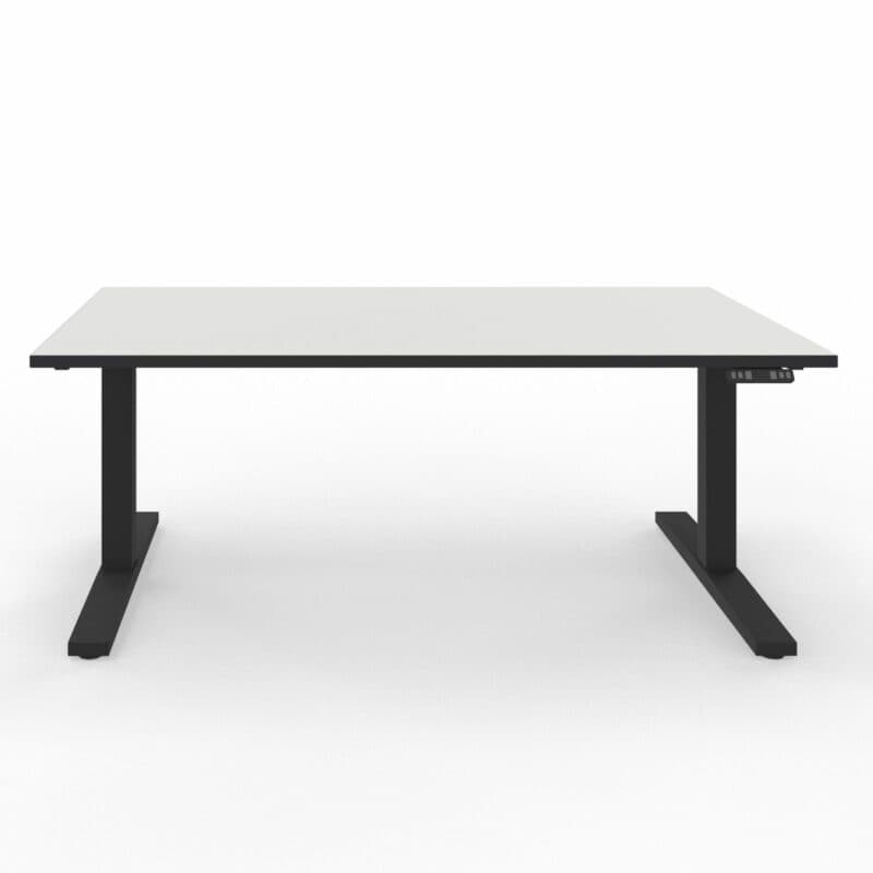 Nowy Styl eUP3 Arbeitstisch weiß – Gestell und Tischkante schwarz