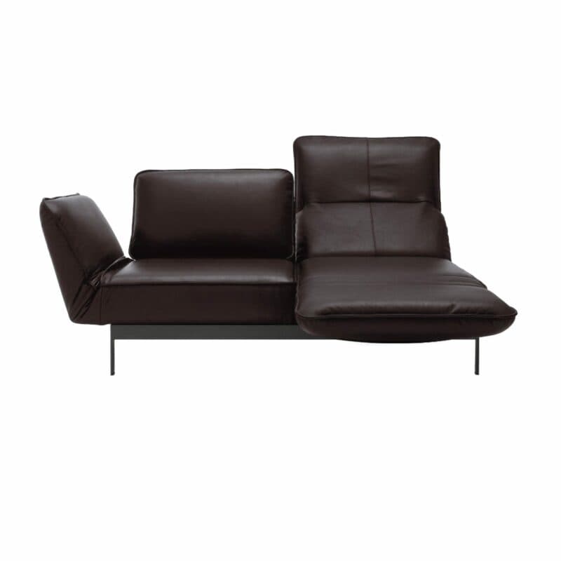 Rolf Benz Mera mit Bezug in Graubraun und Gestell in Umbragrau