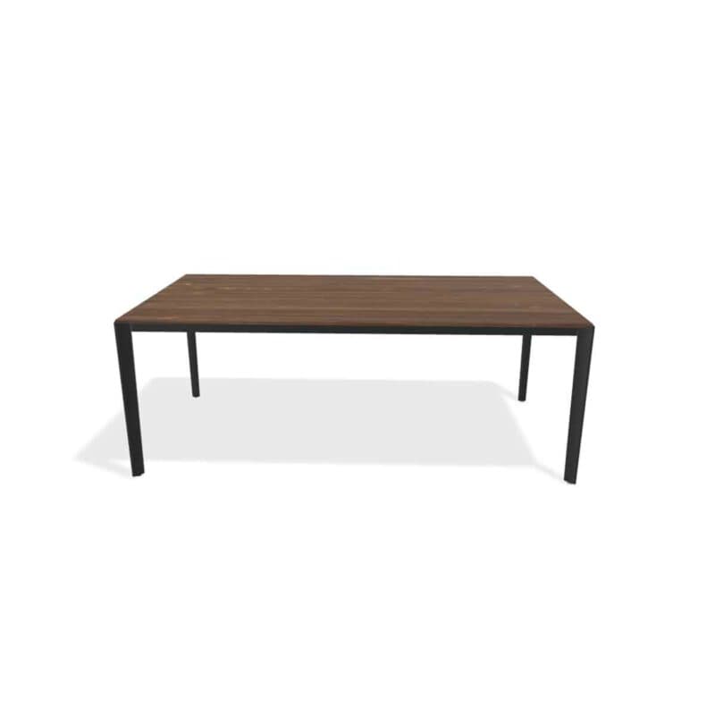 Team 7 Tak Auszugstisch mit Tischplatte in Nussbaum und Gestell schwarz matt