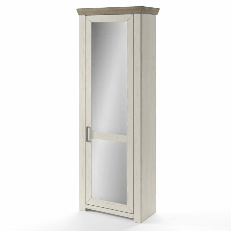 set one by Musterring GA-12 Korpuselement mit Deckplatte in Eiche Nelson Nachbildung und Korpus in Dekor Pino Aurelio in seitlich frontaler Ansicht