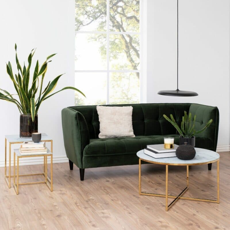 Trendstore „Alenia“ Couchtisch mit Durchmesser 80 cm Wohnbeispiel