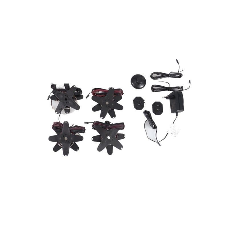 set one by Musterring 4er Set LED-Holzbodenbeleuchtung Type 211K und 231W