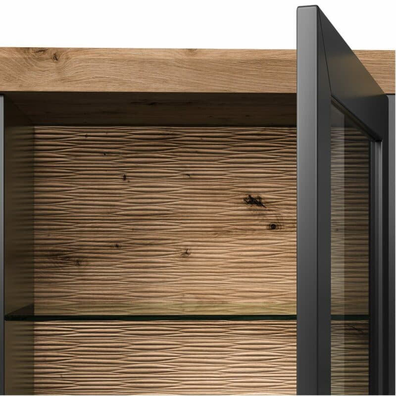 set one by Musterring Type 14 Highboard in Dekor anthrazit – Detaill Innenansicht