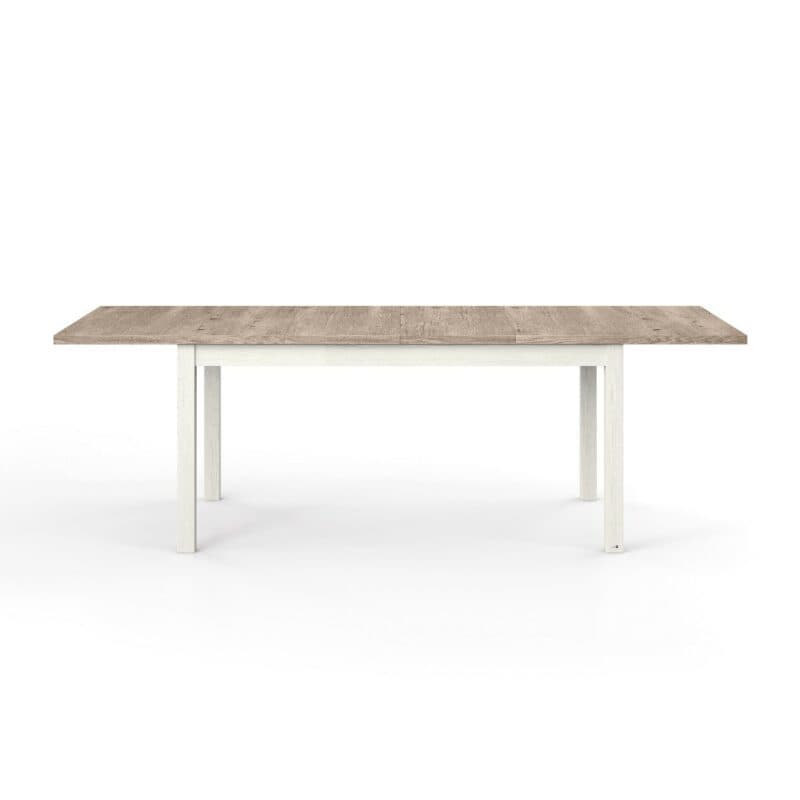 Set one by Musterring Type 68 Esstisch mit einer Tischplatte in Eiche Nelson Nachbildung und einem Tischgestell in Dekor Pino Aurelio in frontaler Ansicht