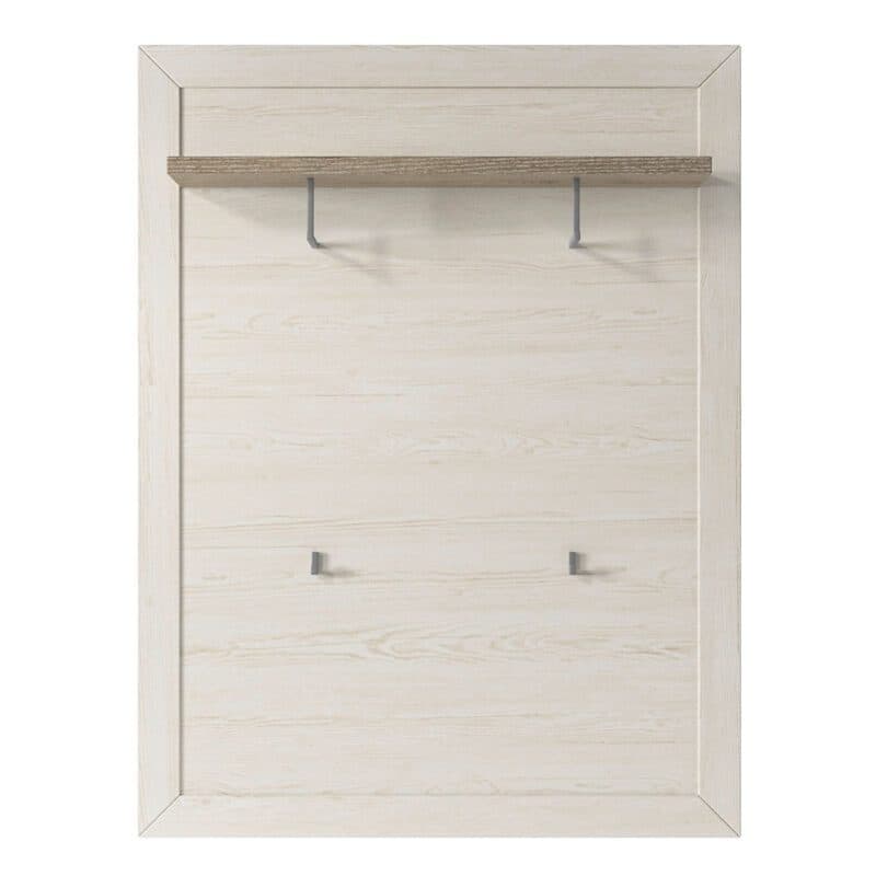 set one by Musterring GA-11 Hängepaneel mit Ablage in Eiche Nelson Nachbildung und Korpus in Dekor Pino Aurelio in frontaler Ansicht