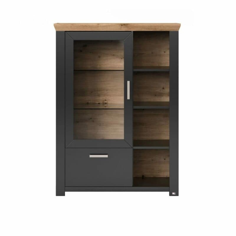 set one by Musterring Type 13 Highboard in Dekor anthrazit