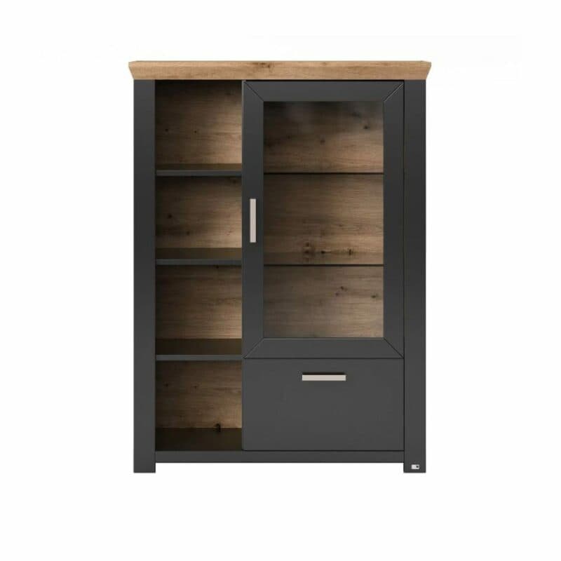 set one by Musterring Type 14 Highboard in Dekor anthrazit